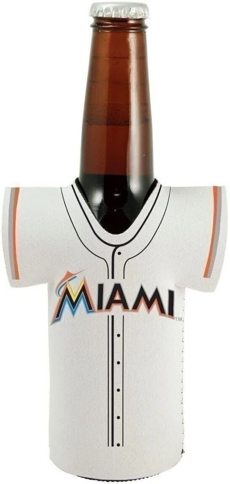 Miami Marlins 16 oz enfriador de botellas de neopreno aislado soporte para bebidas,... Foto 1 de 1