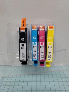 Genuine HP 564XL Black & 564 C/M/Y Color Ink Set (#2) - Picture 1 of 7
