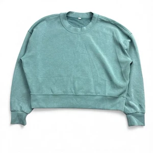 Lululemon Perfectly Oversized Softstreme Cropped Crew Pullover Sweatshirt Size 8 - Picture 1 of 9
