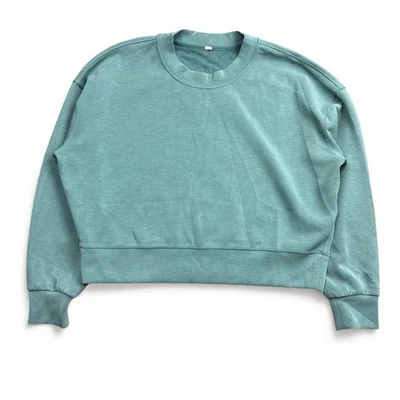 Sudadera Pullover Lululemon Perfectamente Grande Softstreme Recortada Crew Talla 8 Foto 1 de 4