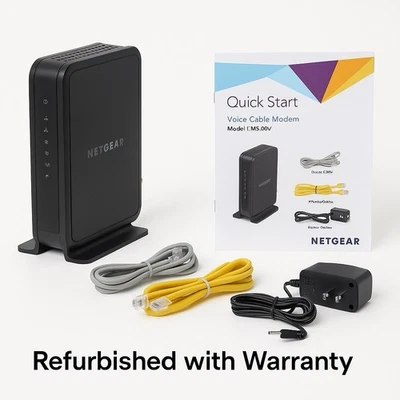 Netgear CM500V Voice Cable Modem DOCSIS 3.0 – Refurbished/new w/ Warranty  - Image 1 of 4