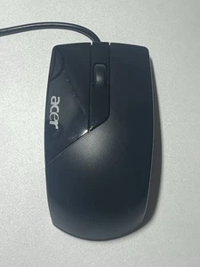 Acer SM-9620 Optical Mouse Black Wired PS/2 3-Button Scroll Wheel Compact - Picture 1 of 3