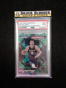 Nikola Jokic Panini Prizm Monopoly Green Millionaire Shimmer 2023-24/20 PSA 9 - Imagen 1 de 2