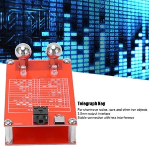 Automatic Telegraph Key Touch CW Contact Key For Shortwave Radio 3.5mm - Zdjęcie 1 z 12