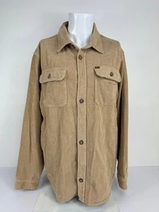Buffalo David Bitton Jacket Tan Button Up Corduroy Shirt Shacket Mens XXL *NWT* - Picture 1 of 12