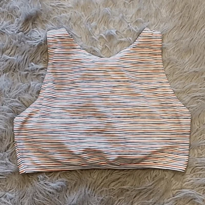 Gap Mujer Rojo, Blanco y Azul Cordones Espalda Traje De Baño Top Talla Mediana Foto 1 de 4