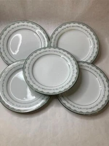 5) NORITAKE DINNER PLATES MARGARET JAPAN 6243 VGC - Picture 1 of 3