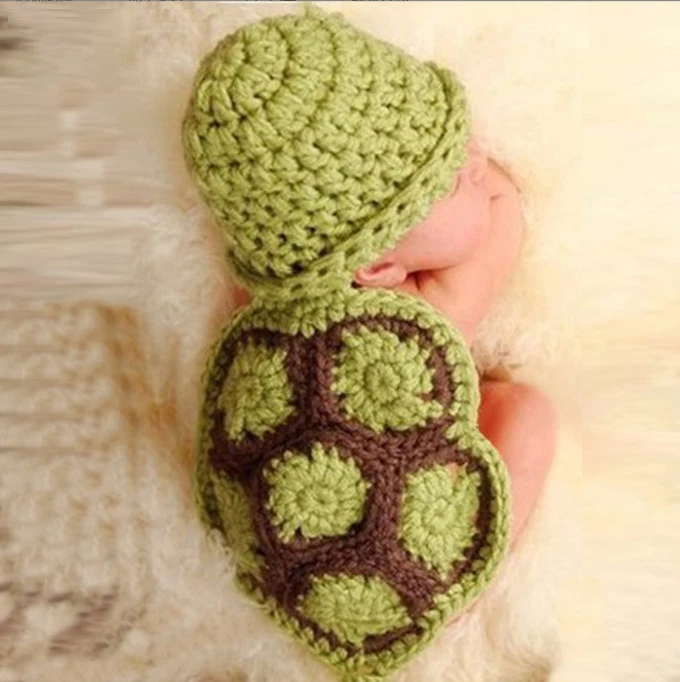 Bebé Recién Nacido Crochet Tejido Disfraz Foto Fotografía utilería Niñas Niños Trajes con Foto 1 de 4