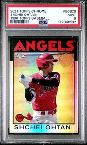2021 Topps Chrome Shohei Ohtani #86BC-9 1986 PSA 9 Mint - Bild 1 von 2