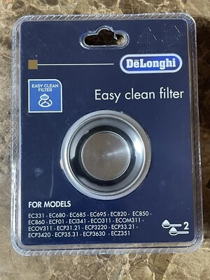 Filter Delonghi Dlsc400 1 Cup Coffee Filter Eco311 Ecov311 Eco680 Genuine - Image 1 of 2