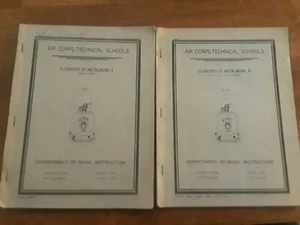 Air Corps Technical School Element Of Metalwork 1 & 2 - Imagen 1 de 3