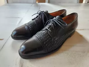 Peter Huber Oxford Woven Leather Made In Spain Men's 9.5M - Picture 1 of 13
