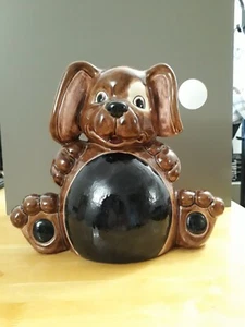 Large 12 X 10 X 5 Ceramic Puppy Dog Piggy Bank - Picture 1 of 8