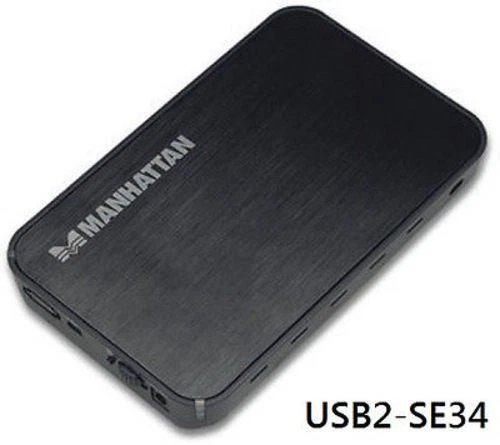 USB 2.0 3.5" SATA HDD Enclosure, Manhattan 709026 - Image 1 of 2