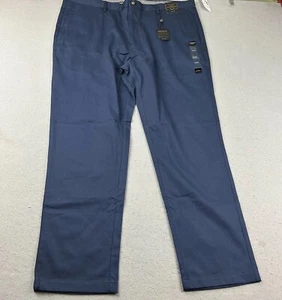 Jos A Bank Pants Mens 42X32 Blue Flat Front Reserve Dress Pant NWT - Picture 1 of 12