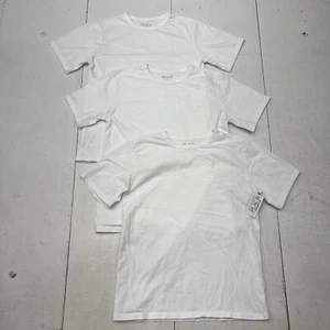 Children’s Place White 3-Pack Short Sleeve Basic T-shirts Child Size M 7-8 NEW - Picture 1 of 12