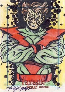 2008 Marvel Fantastic Four Archives Sketch Card Magno Molecule Man