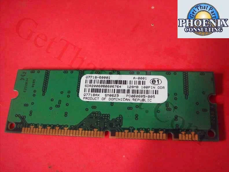 HP Q7718AX Q7718-60001 2400 9050 9040 128M Ram Memory Module - Image 1 of 1