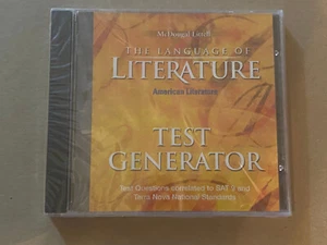Test Generator The Language of Literature - American Literature PC CD-ROM Sealed - Imagen 1 de 2