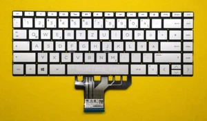 DE Tastatur HP Pavilion 13-an0010nr 13-an0031wm 13-an0200 m. Beleuchtung -Silber - Photo 1/3