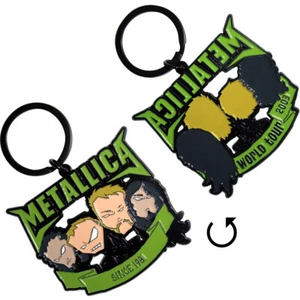 METALLICA - SINCE 1981 HEADS - METAL KEYCHAIN - BRAND NEW - MUSIC METKEY17 - Picture 1 of 1