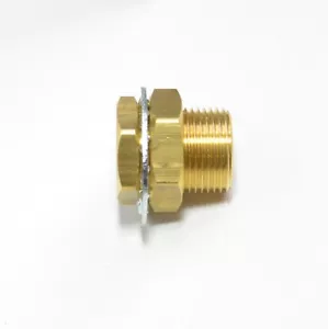 3/8" NPT x 1.25" Length Brass Bulkhead Terminal Bolt Air Brake FasParts - Picture 1 of 4
