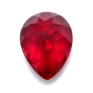 Piedra preciosa suelta roja sangre de paloma corte pera rubí natural certificado 30 quilates - Imagen 1 de 8