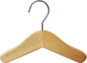 6 inch Natural Wood Hanger for Doll, Pet, or Infants, 6 Pack - Picture 1 of 3