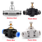 Pneumatic Flow Control Valve Push In Fitting Quick Connector Air Tube Od 4-12Mm