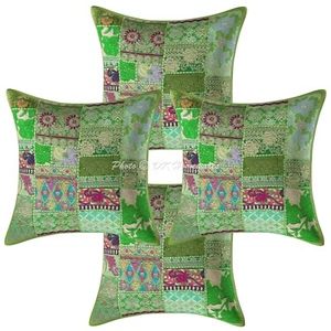 Home Decor Pillow Cover Vintage Bohemian Decorative Cushion Cover 16 x 16 in - Picture 1 of 6