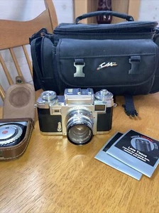 Zeiss Contax 11a B.D. 50/2 Opton Sonar Range Finder Camera With Exposure Meter + - Picture 1 of 15