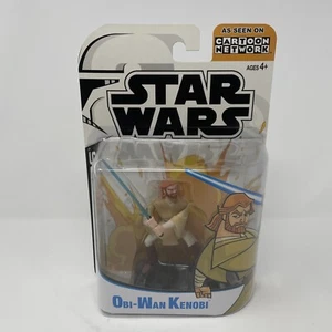 "Figura de acción Star Wars animada Clone Wars Obi-Wan Kenobi 3,75"" Cartoon Network" - Imagen 1 de 6