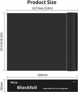Selens Cinefoil Roll Matte Black Aluminium Foil Photograph Shaping 12.5ftx12inch - Picture 1 of 7
