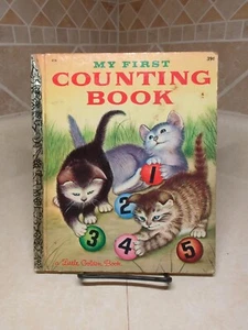 Vintage My First Counting Book 1957 A Little Golden Book - Foto 1 di 2