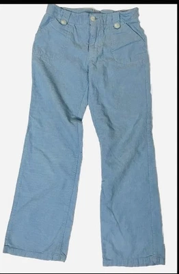 Pantalón Lilly Pulitzer Niñas Azul Talla 7 Bolsillos Pana Foto 1 de 4