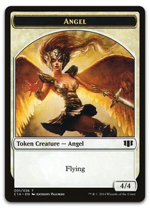 Angel // Cat Double-Sided Token #1 // 2 (LP) Commander 2014 C14 Magic MTG - Picture 1 of 1