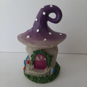 Fairy Garden Mushroom Figurine Fairy House 5.5" Home Garden Forest Decor - Picture 1 of 9