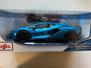 Maisto 1:18 Diecast Lamborghini Sian FKP 37 blau Neu in OVP - Bild 1 von 7