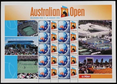 AUSTRALIA 2003-08 Australian Tennis $5 various backgrounds various tabs. MNH **. — 第 1/4 张图片
