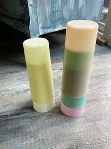 TUPPERWARE 5er Set Vintage Pastellfarben Große Becher Eistee Gläser 16 Unzen - Bild 1 von 7