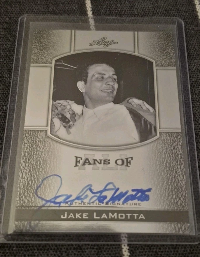 2011 Leaf Metal Muhammad Ali Fans Of Ali Jake LaMotta Auto Raging Bull - Image 1 of 2