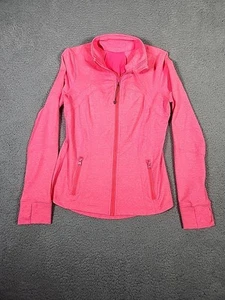 Lululemon Jacket Womens 10 Heathered Pink Define Full Zip Lightweight Workout - Imagen 1 de 11