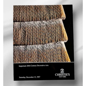 Christie's NY 1987 Important 20th Century Decorative Arts Auction Catalog - Picture 1 of 15