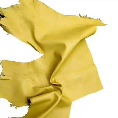 Amarillo Real 100% Piel de Cordero Cuero Suave Piel Oveja Cordero Napa 6 Sq. Ft+ Foto 1 de 3