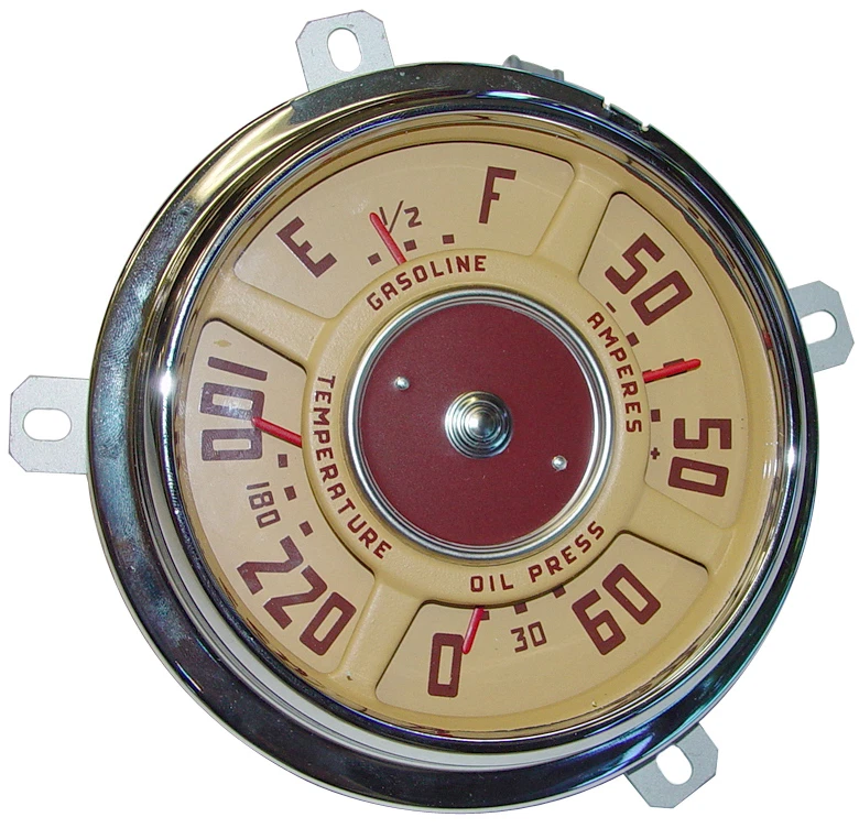 1947 1948 1949 1950 1951 GMC TRUCK COMPLETE DASH GAUGE CLUSTER ASSY. V8 12V - Image 1 of 1