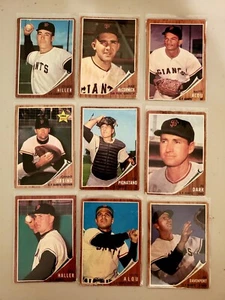 Lot of 9 1962 Topps SF. GIANTS Vintage Baseball cards FELIPE ALOU, ALVIN DARK - Picture 1 of 4