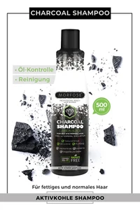 Morfose Charcoal Hair Shampoo 500ml • Tiefenreinigung • Aktivkohle Haarshampoo - Bild 1 von 2