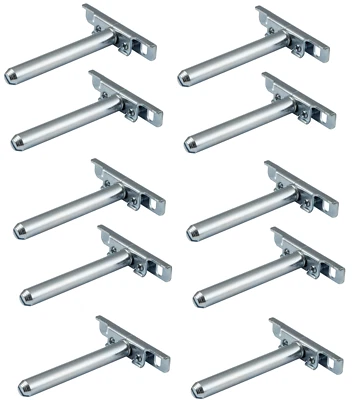 10x Tablarträger unsichtbar Regal Boden-Träger Regalträger Wand Montage Tablar - Bild 1 von 4