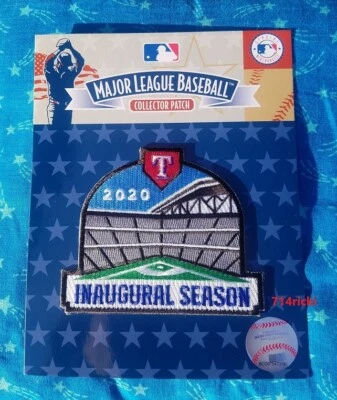 Official MLB 2020 Texas Rangers Inaugural Season at Globe Life Field Patch - Image 1 of 2
