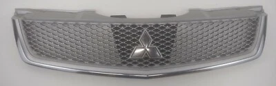 10-12 Mitsubishi Galant Silver Gray Mesh Upper Front Grill Grille - Image 1 of 4